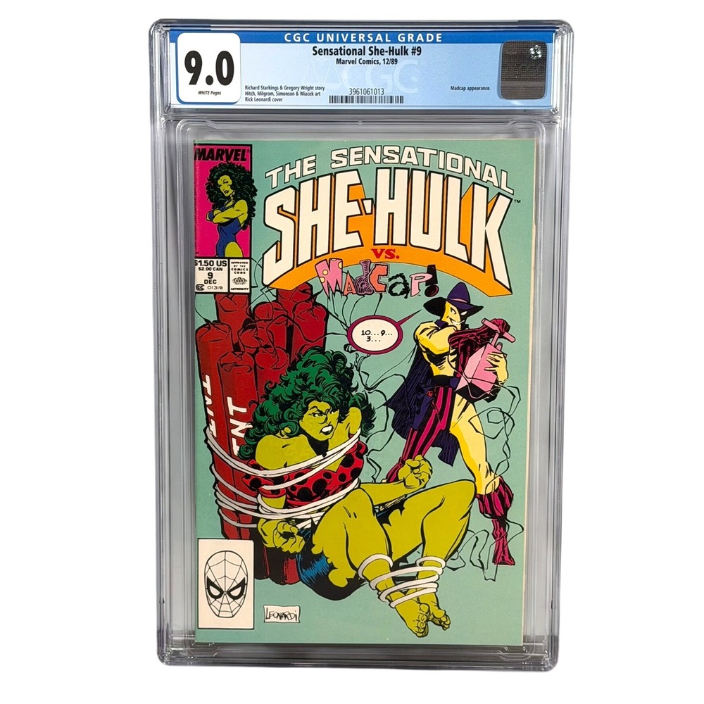 Marvel Sensational She-Hulk #9 CGC 9.0 Madcap Appearance 1989 USA